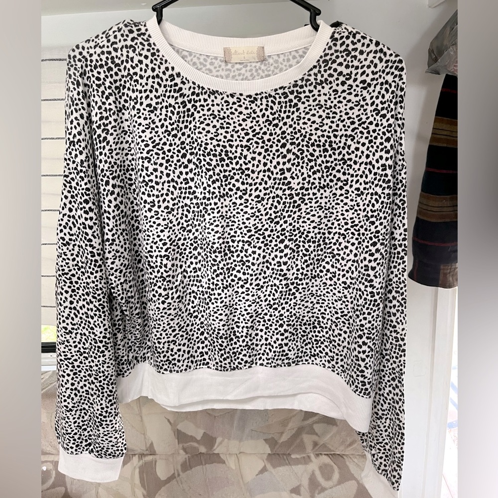 Altar’d State Long Sleeve Cheetah Print Top